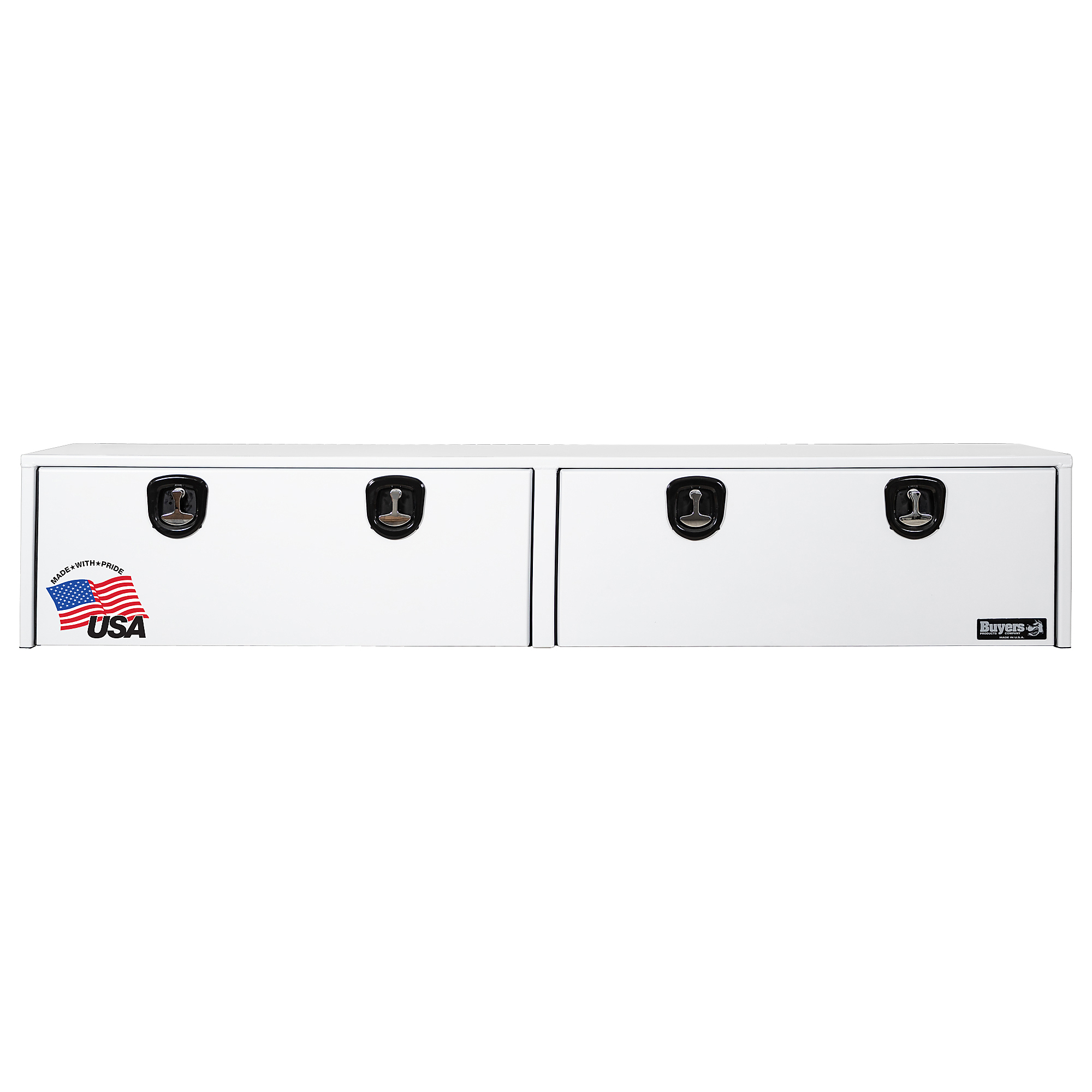 Buyers Products Gloss White Smooth Aluminum Topsider Truck Tool Box Series